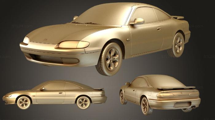 Автомобили и транспорт (Mazda MX 6 1992, CARS_2395) 3D модель для ЧПУ станка